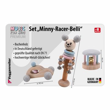 Voggenreiter Greifspielzeug Music for Kids Premium Set Minny-Racer-Bell 3-tlg (3-tlg)