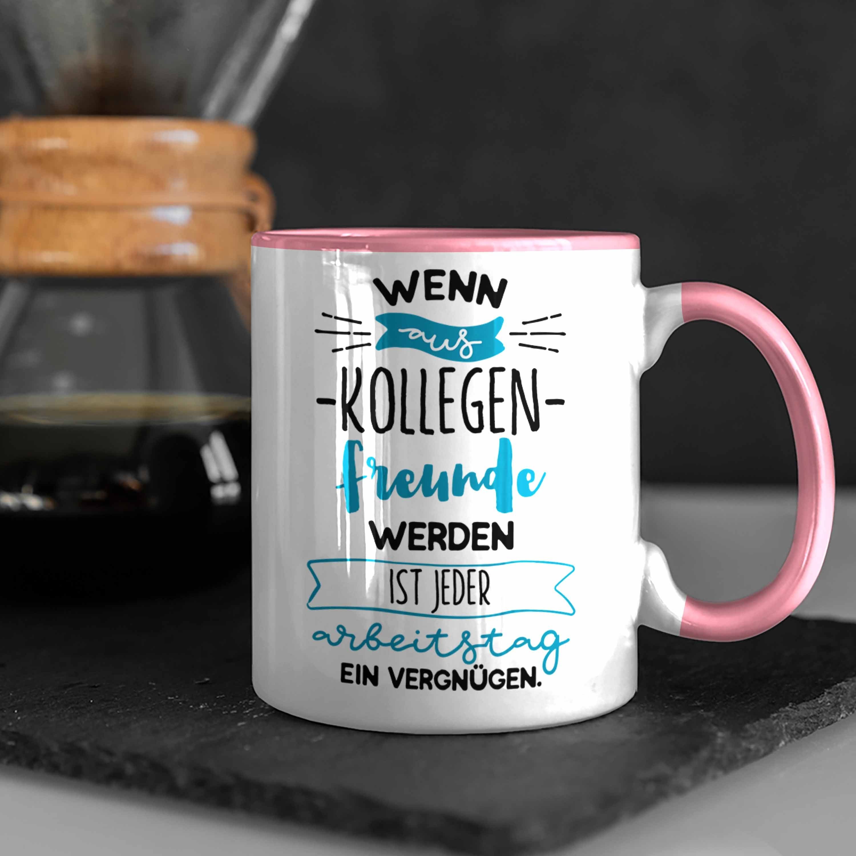 - Abschied Kollege Abs Tasse Arbeitskollege Trendation Geschenk Bester Trendation Tasse Rosa