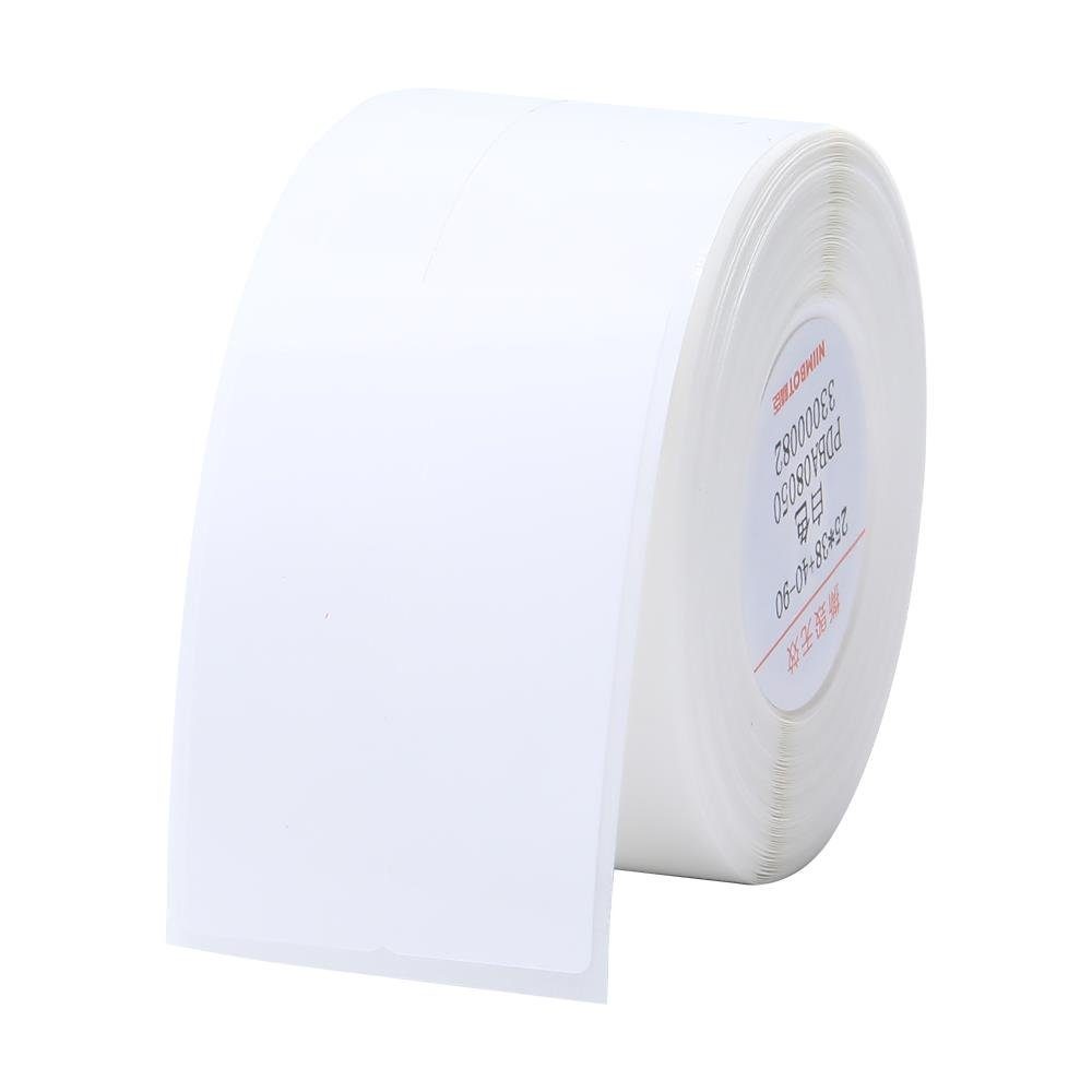 NIIMBOT Etiketten Kabeletikett 25x38+40mm (weiß) 100 Stück, für Etikettendrucker B21, B3S und B1