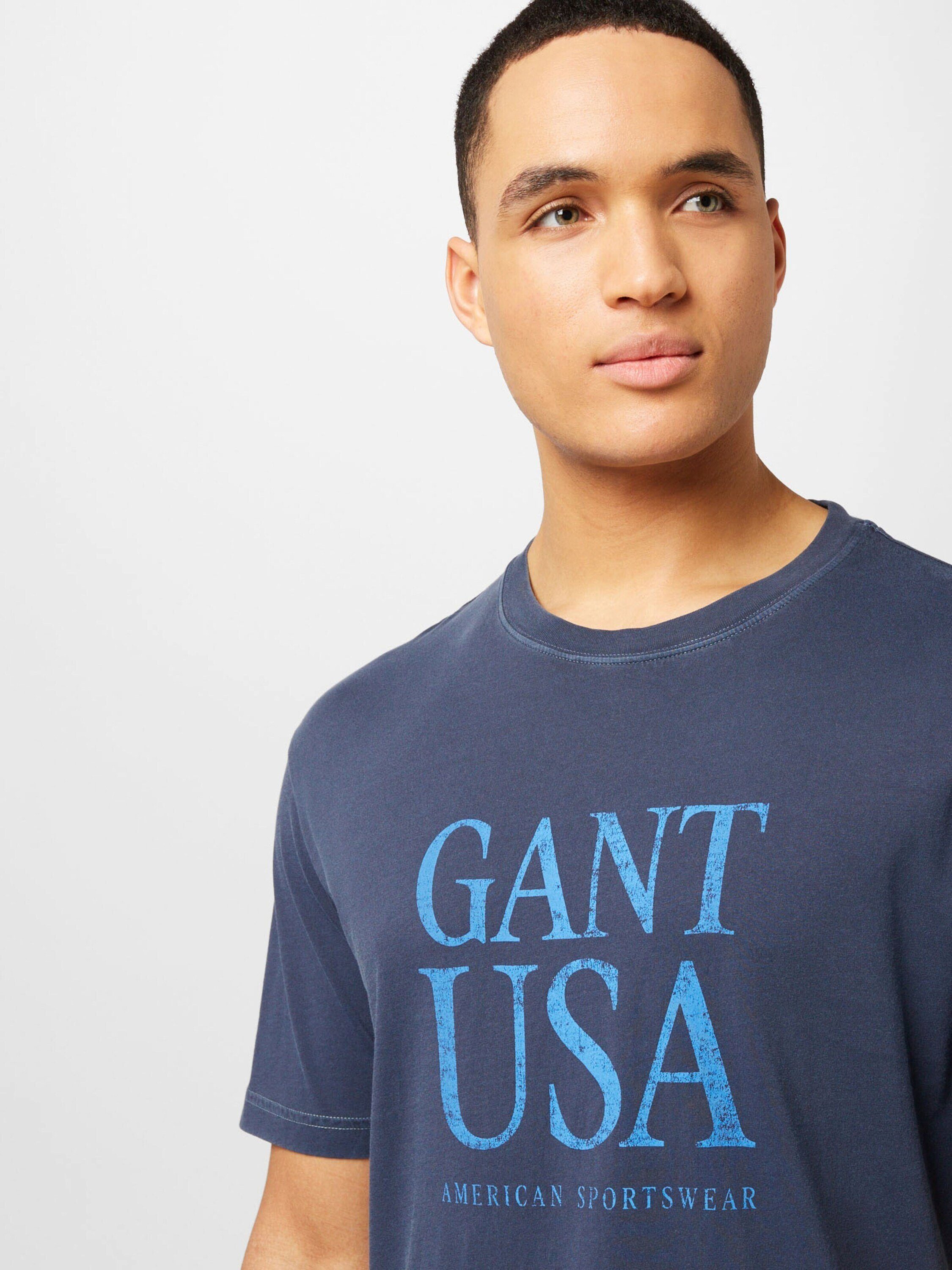 Gant EVENING T-Shirt (1-tlg) 433 Sunfaded BLU
