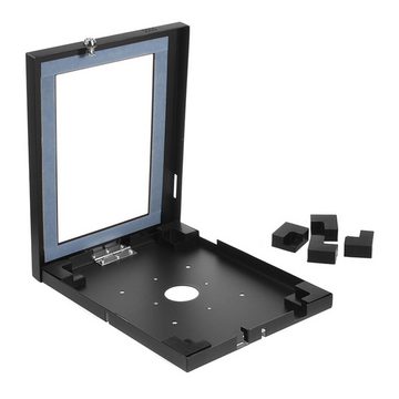 Maclean MC-610 Tablet-Halterung, (bis 10,10 Zoll, Horizontale/Vertikale-Wandmontage; Diebstahlschutz; Kabelmanagement)