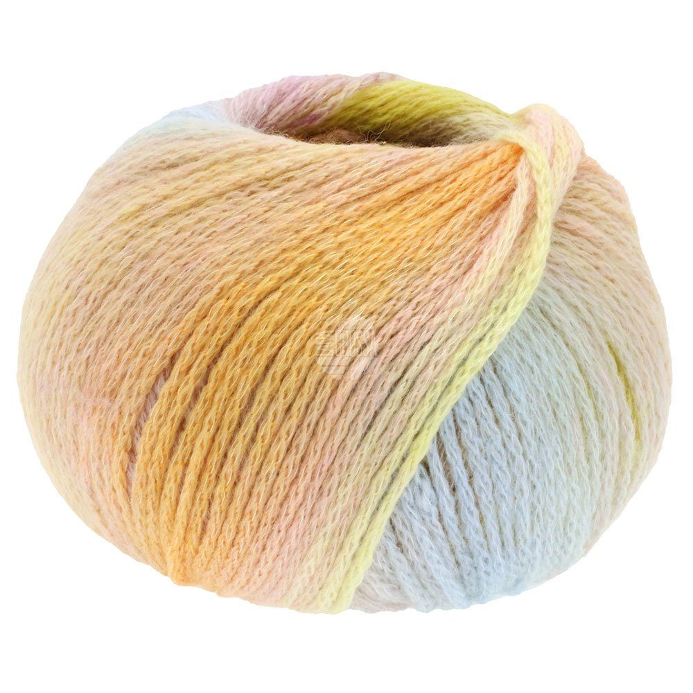 LANA GROSSA PAPPAGALLO Häkelwolle, 250 m (voluminöses Kettengarn aus Merinowolle mit Farbverlauf), 100 g