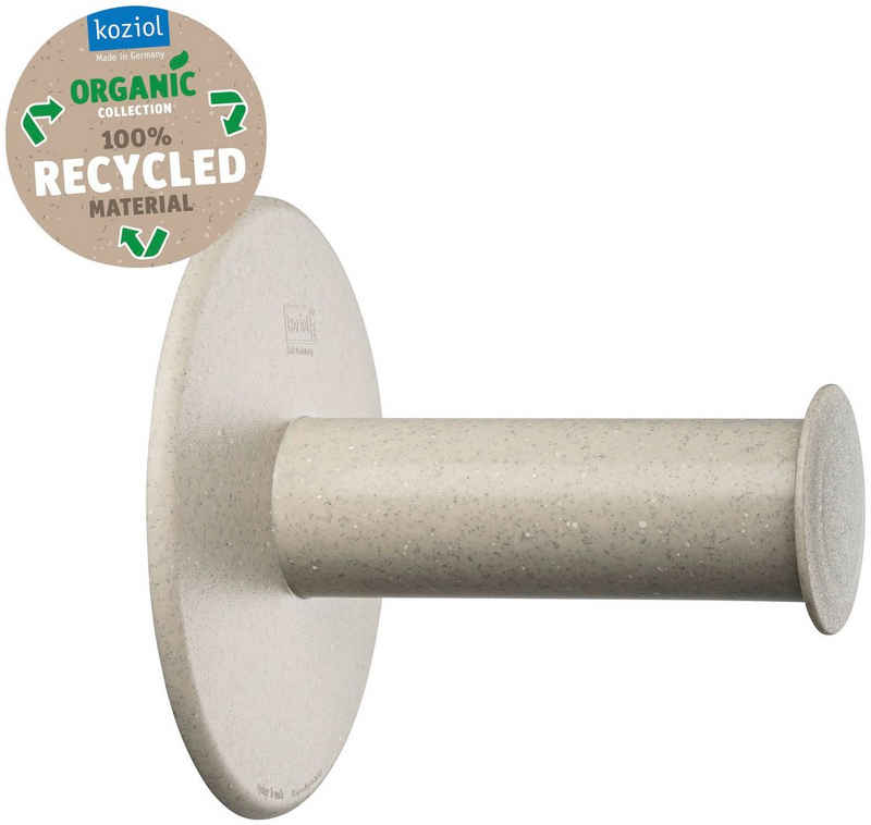 KOZIOL Toilettenpapierhalter »PLUG N ROLL«, aus 100% recyceltem Material