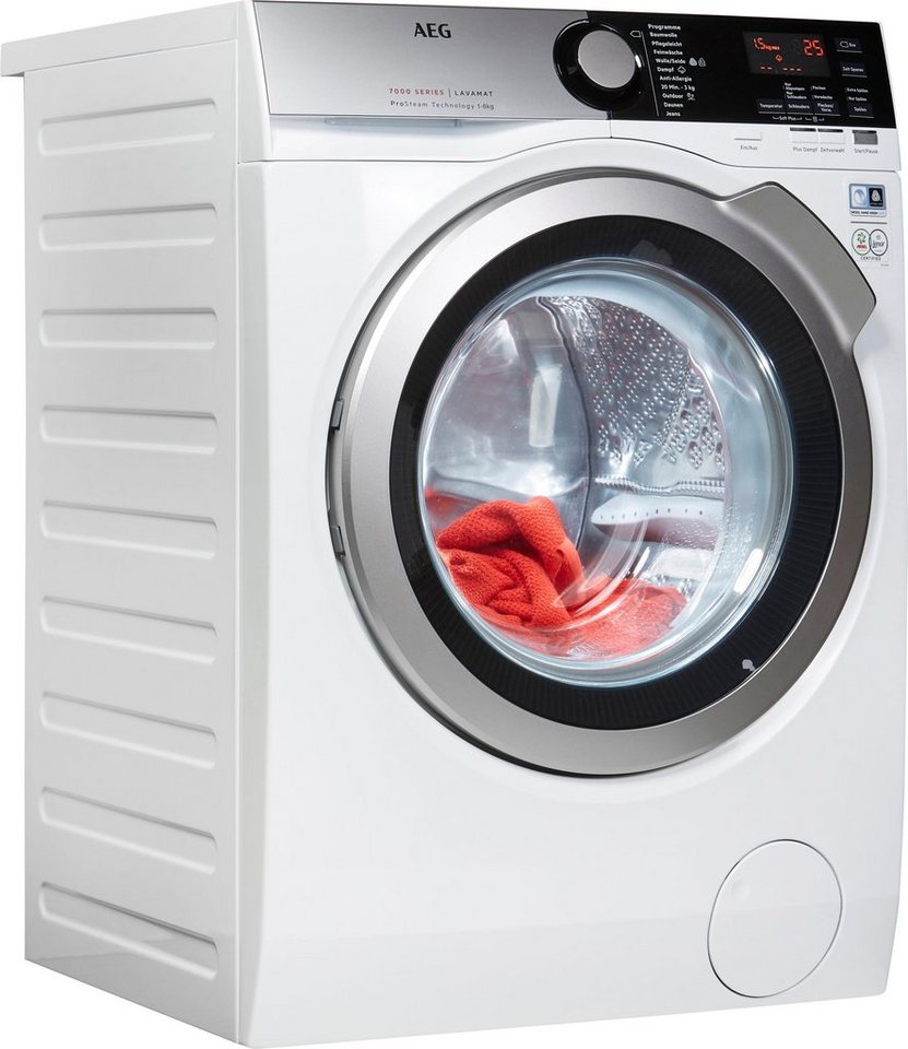 AEG Waschmaschine 7000 L7FE77485, 8 kg, 1400 U/min, ProSteam -  Auffrischfunktion