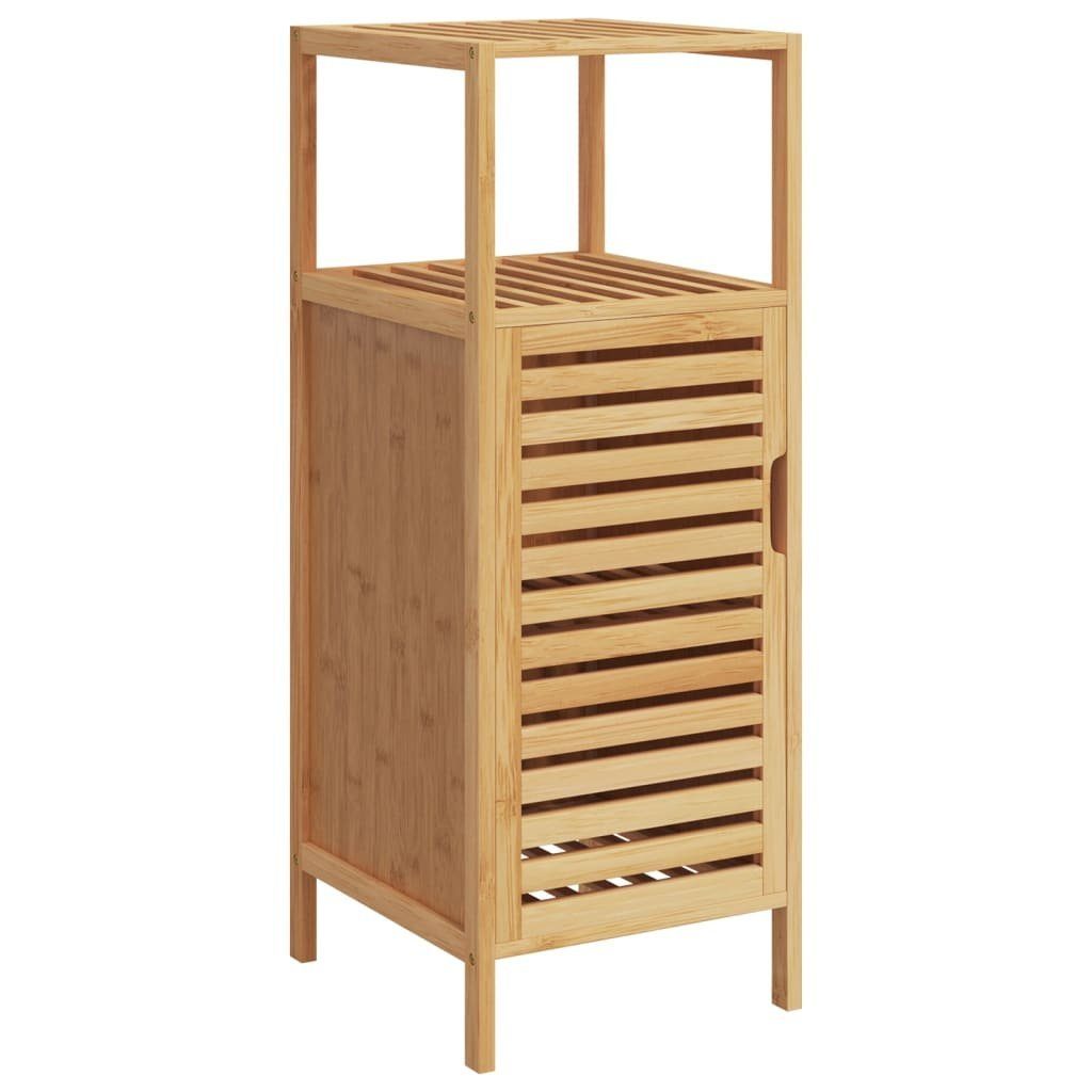 Midischrank Badezimmerschrank mit Ablage 36x33x87 cm Bambus