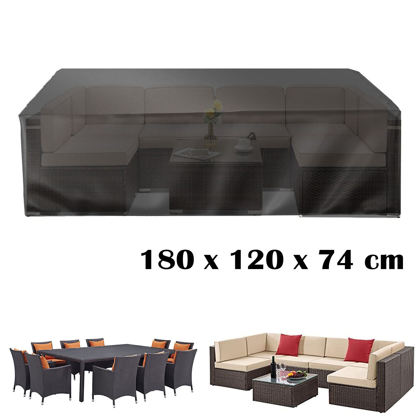 BTTO Gartenmöbel-Schutzhülle Rechteckige Terrassenmöbel Abdeckung,Schutzhül günstig online kaufen