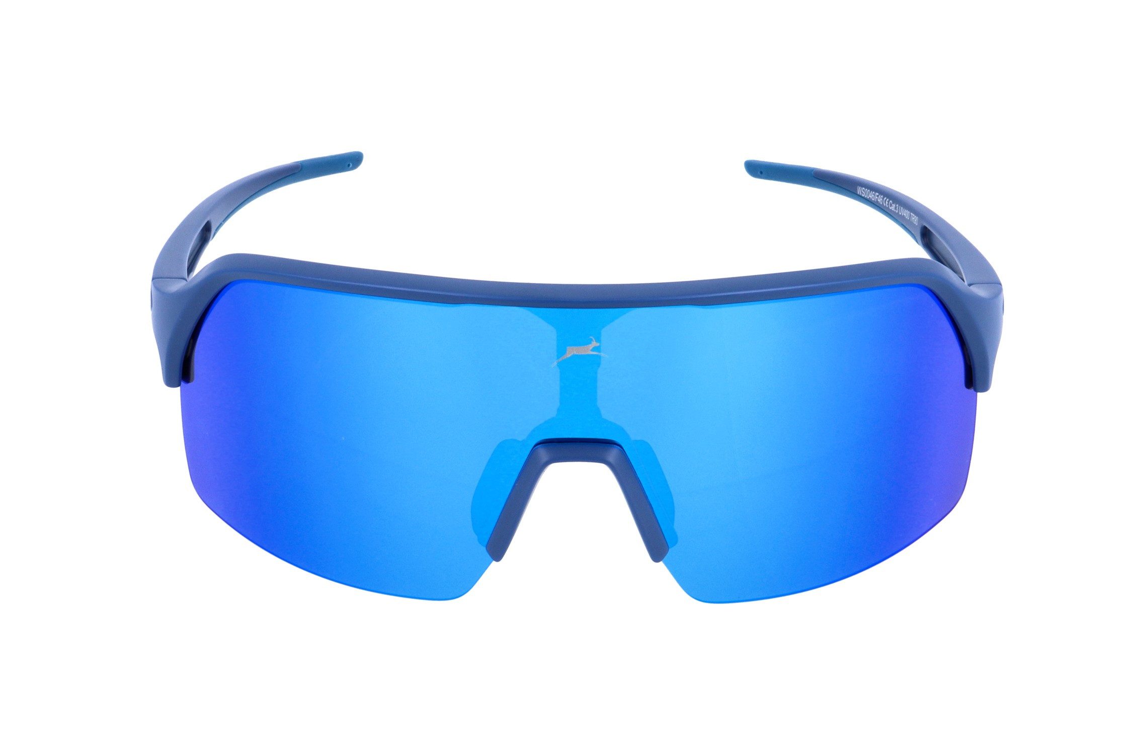 Gamswild Sportbrille UV400 Sonnenbrille Skibrille Fahrradbrille extra große Scheibe Damen, Herren Modell WS0046 in grün, blau, lila