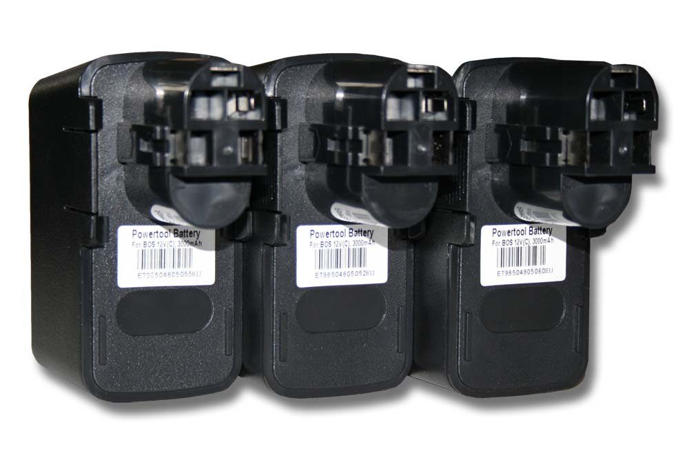 vhbw Ersatz für Bosch BH1214H, BH1214L, BH1214MH, H1214N für Akku NiMH 3000 mAh (12 V)