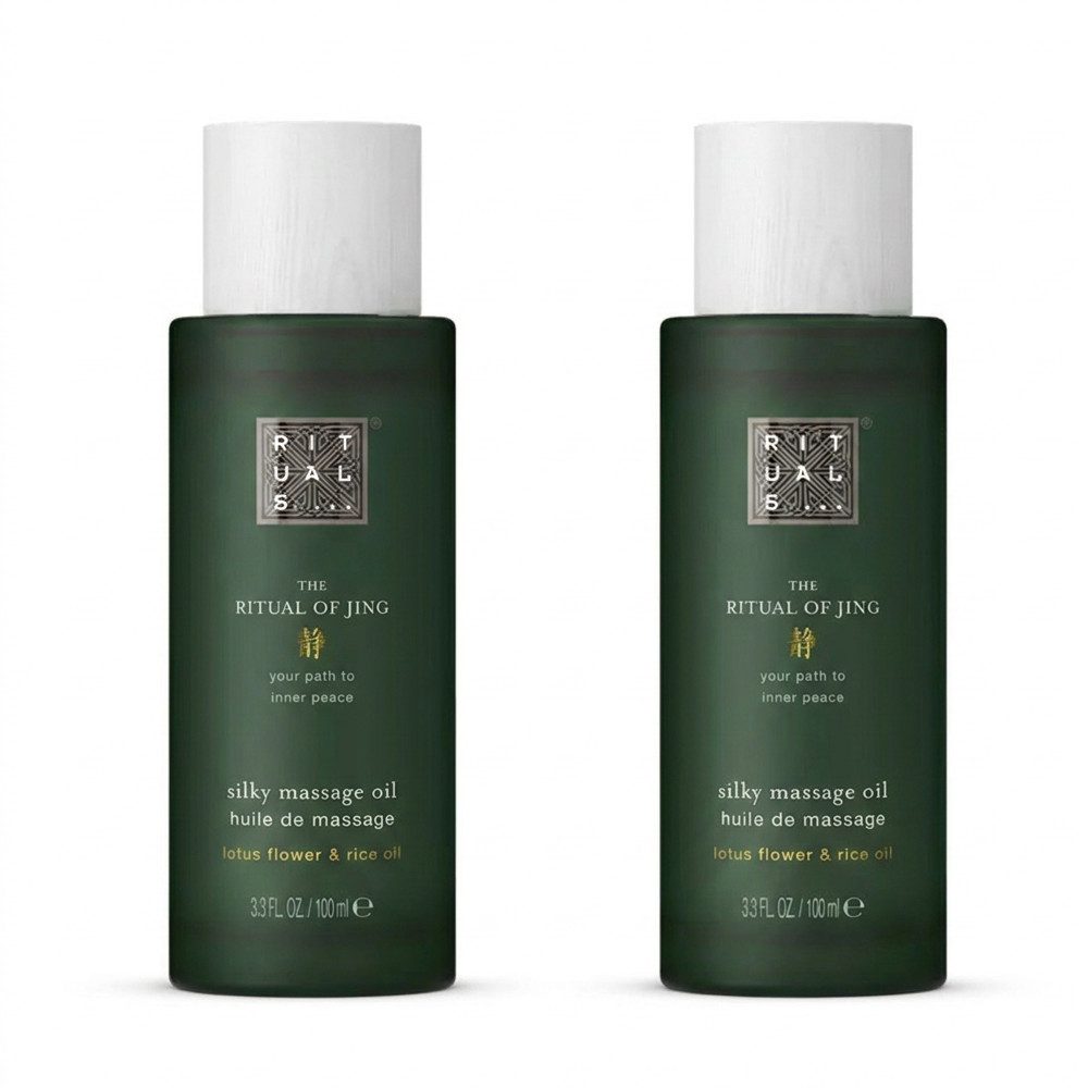 Rituals Massageöl Rituals The Ritual Of Jing Massage Oil 2er Set, Praktisches Vorteilspack mit zwei Massageölen