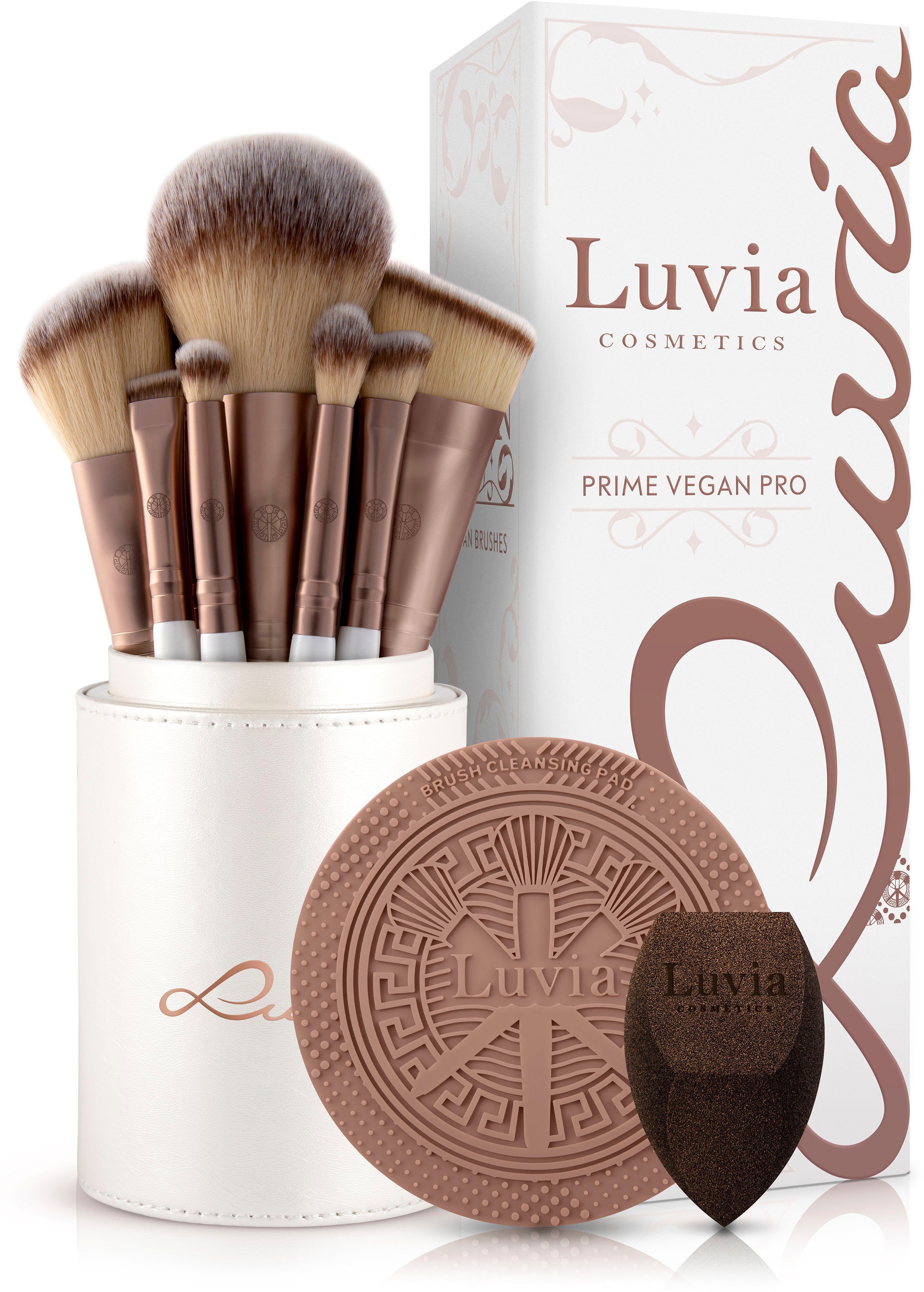 Luvia Cosmetics Kosmetikpinsel-Set Prime Vegan Pro, 15 tlg.