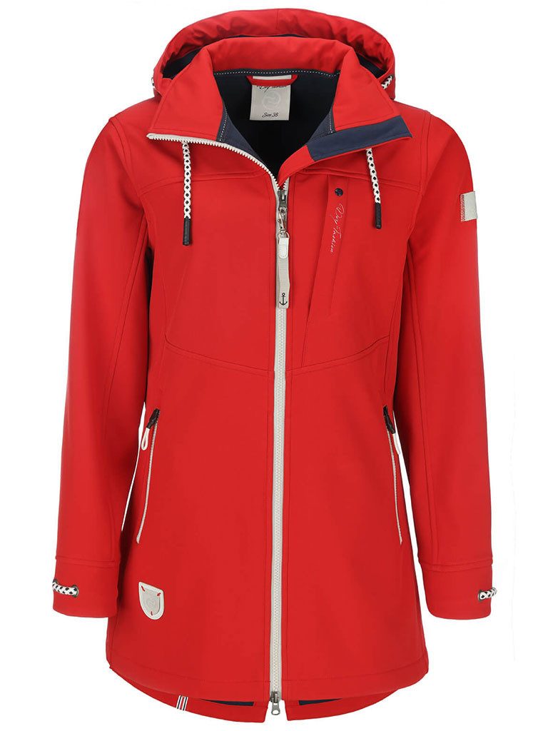 Dry Fashion Softshellmantel Rerik Damen Mantel Rerik - Softshelljacke Outdoor-Jacke Softshell
