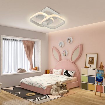 LETGOSPT Deckenleuchte 18W LED Deckenlampe aus Aluminium, Schlafzimmerlampe