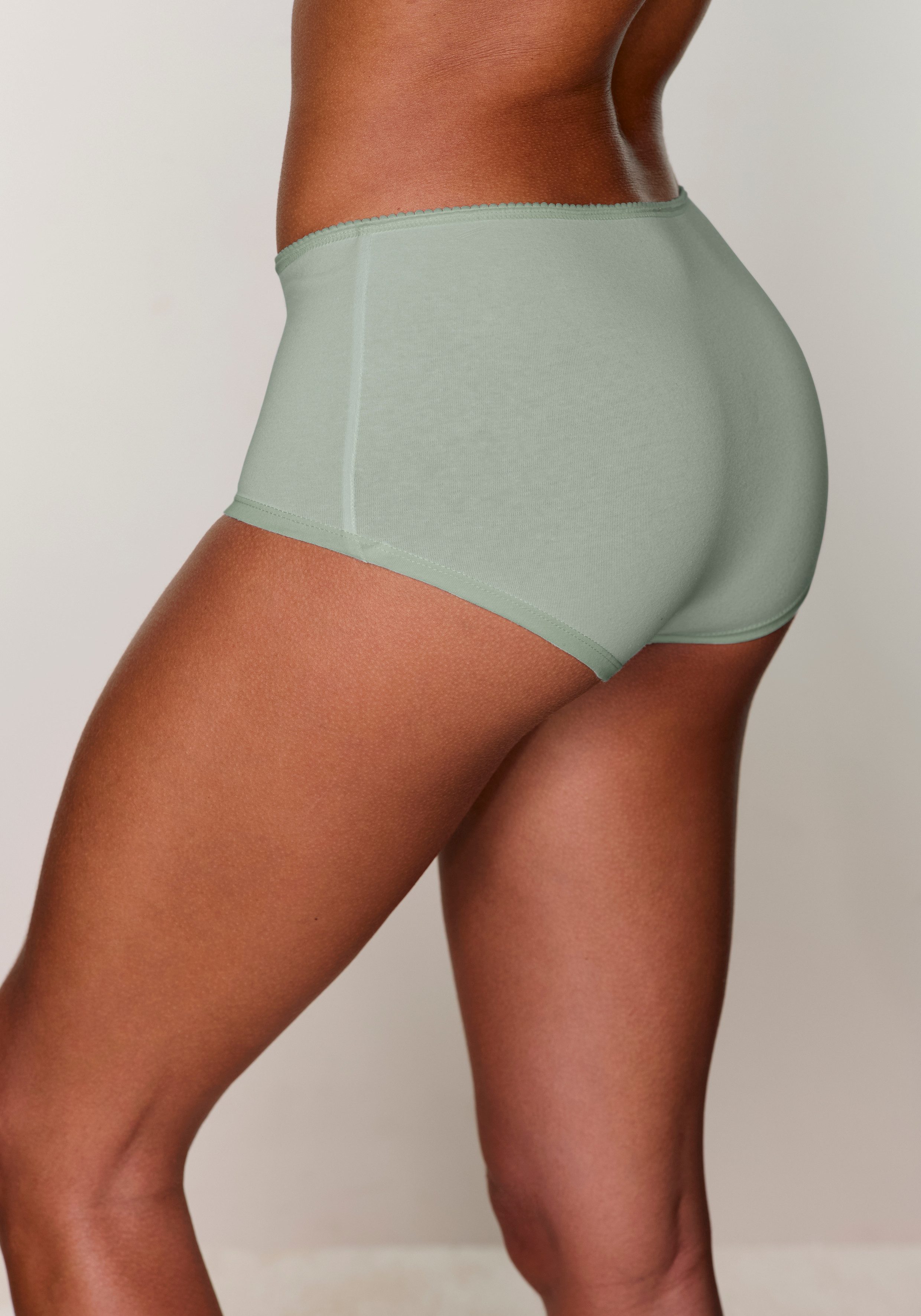 Vivance by Lascana Panty (5er Pack) mit kleiner Häkelkante, angenehme Baumwollqualität