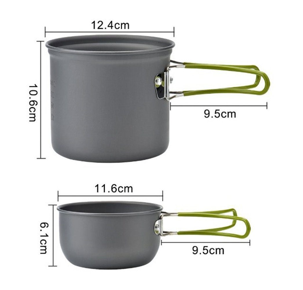 Udbrud Camping Kochgeschirr Set - Ultraleicht Mit Topf, Pfanne Und Besteck