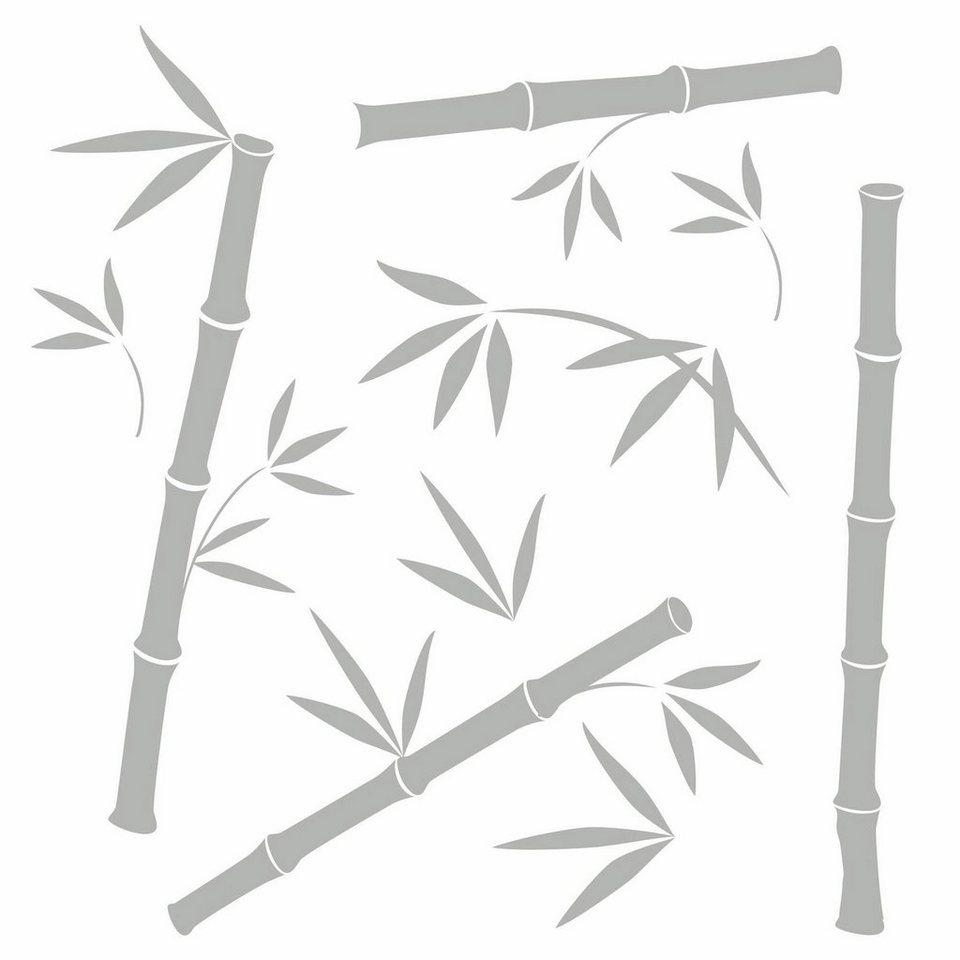 Komar Fensterbild Bambus, 31x31 cm, selbsthaftend