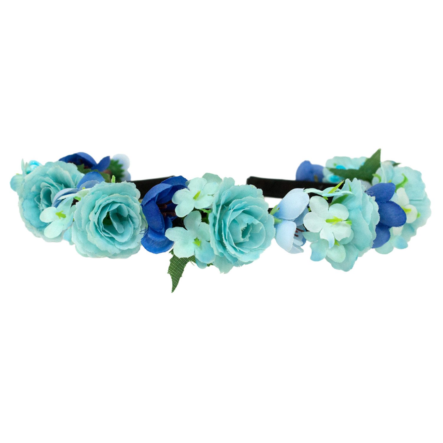 Trachtenland Haarreif Blumen Haarkranz "Sabia" mit Rosen, Haarschmuck Dirndl Hochzeit