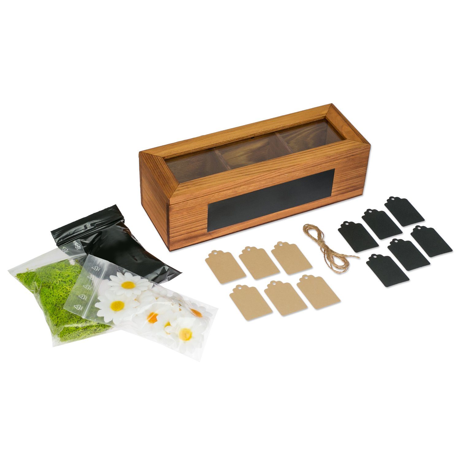 SURPRISA Geschenkbox Schotter Schatulle - kreative Verpackung für Geldgeschenke, Geschenkbox mit 3 Fächern zum Geburtstag, Abitur oder zur Hochzeit – Bild 4 von 5