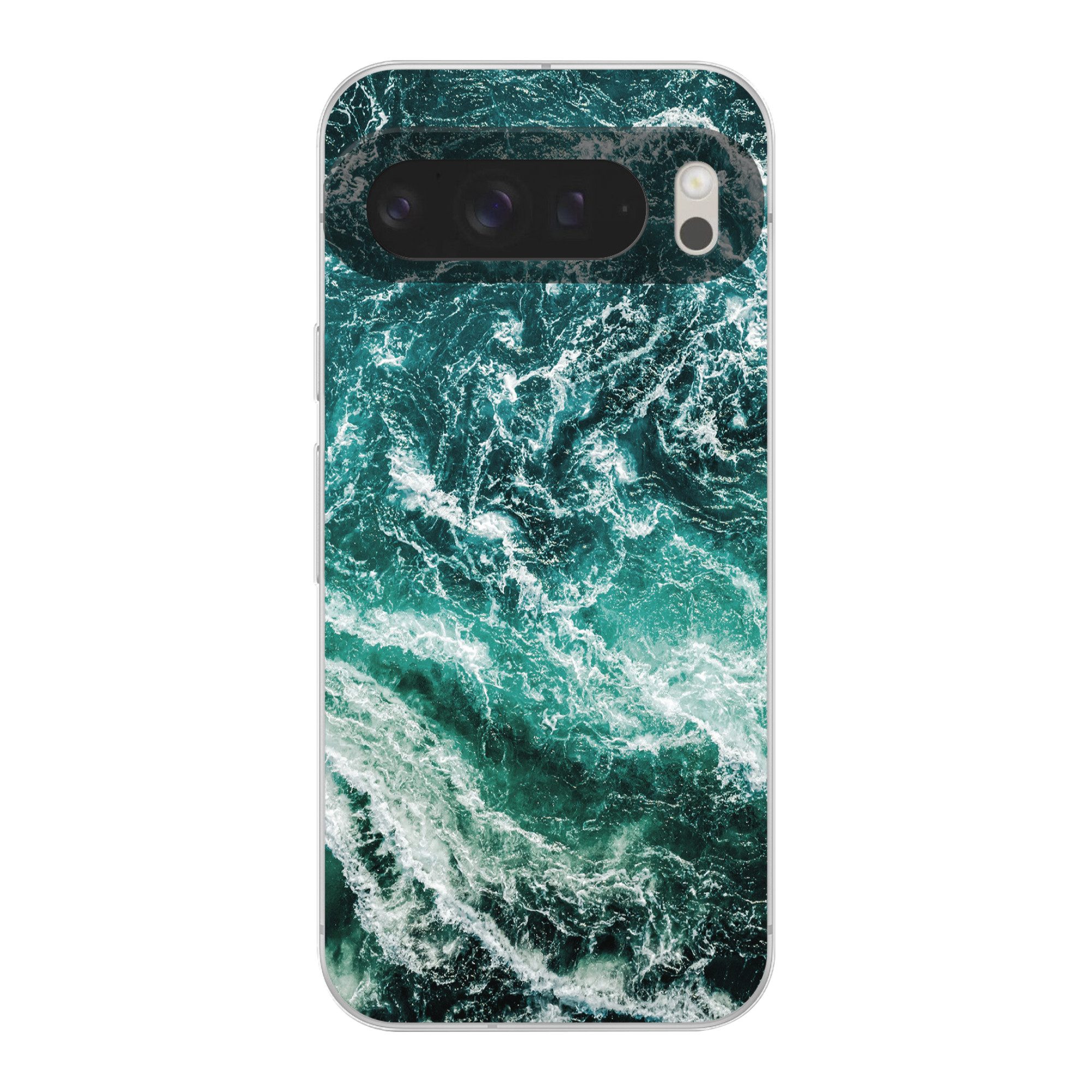 MuchoWow Handyhülle für Google Pixel 9 Pro XL Marmor - Gemustert - Natursteine, Handy Case, Silikon, Bumper Case Dünn