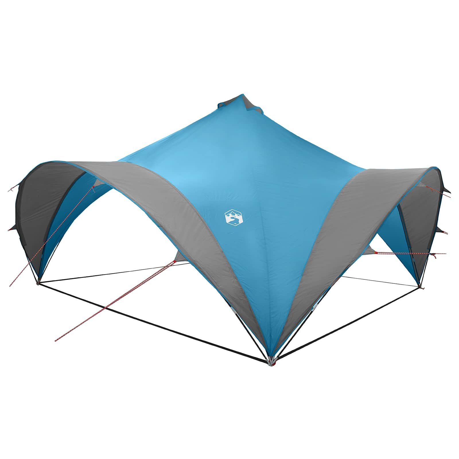 vidaXL Kuppelzelt 500 x 500 x 350 cm Party-Zelt mit Dach Blau 500x500x350 cm Polyester u