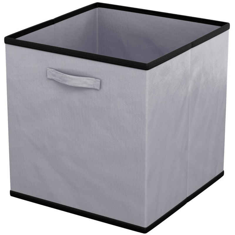 Intirilife Aufbewahrungsbox, Faltbare Aufbewahrungsbox ohne Decke - Grau