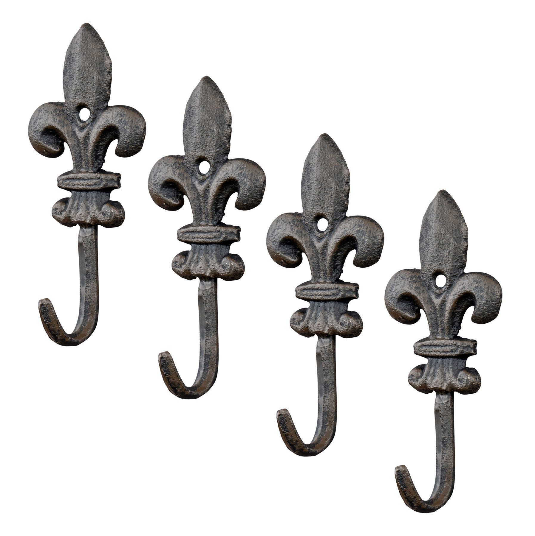 Levandeo® Garderobenhaken, 4er Set Set Haken Wandgarderobe Garderobe Gussei günstig online kaufen