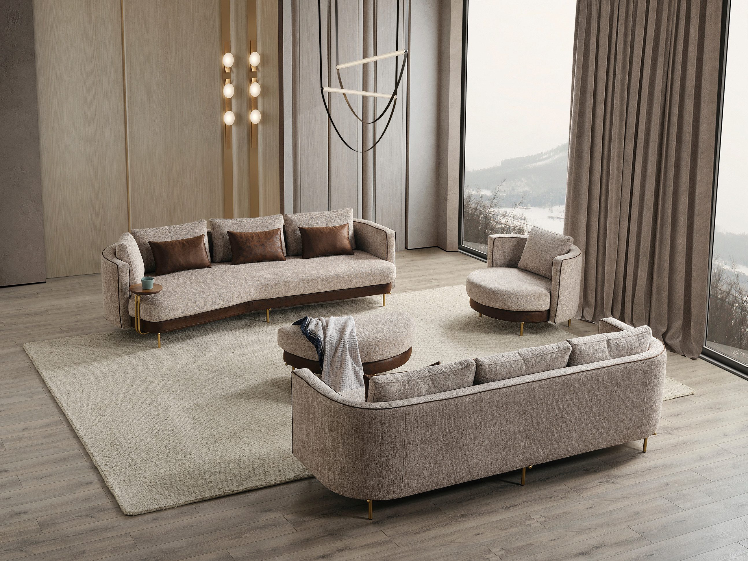 Nobelaa Sofa Sitzgruppe/Sofa Set - Wohnzimmergarnitur günstig online kaufen