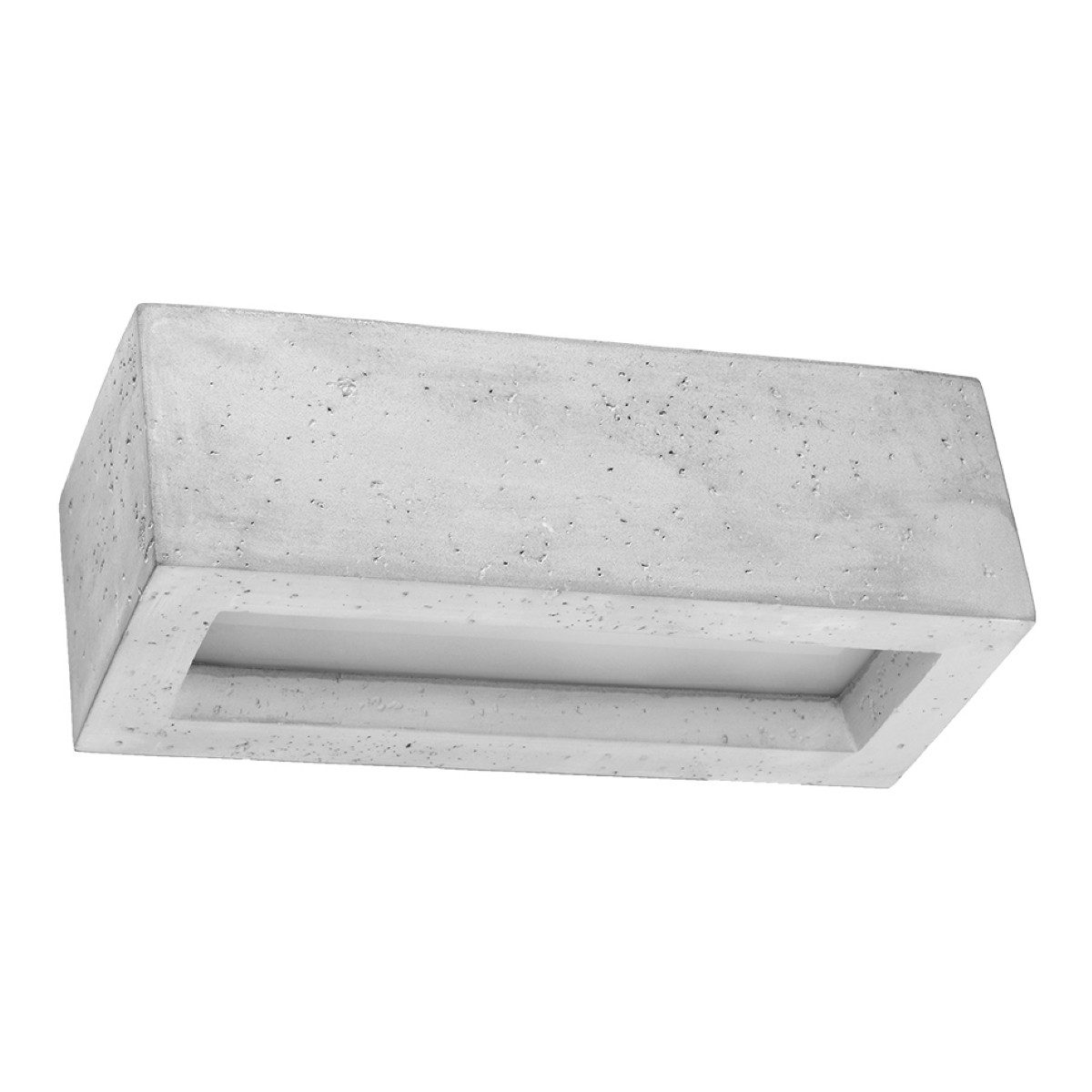 SOLLUX lighting Wandleuchte Wandleuchte Vega 30 Beton, Nicht enthalten