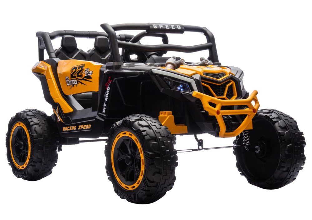 Wisam Elektro-Kinderauto M2 Gelbes Batteriefahrzeug 4x4