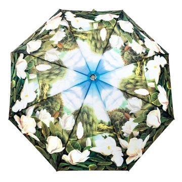Luckyweather not just any other day Taschenregenschirm Regenschirm Motiv MAGNOLIEN Taschenschirm