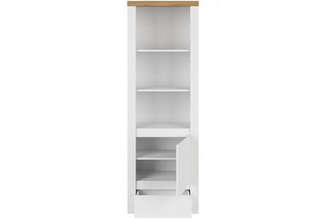 Konsimo Bücherregal DAMINO Bücherregal, mit Türen, mit Schublade, mit Einlegeböde, glänzend, zeitloses Design