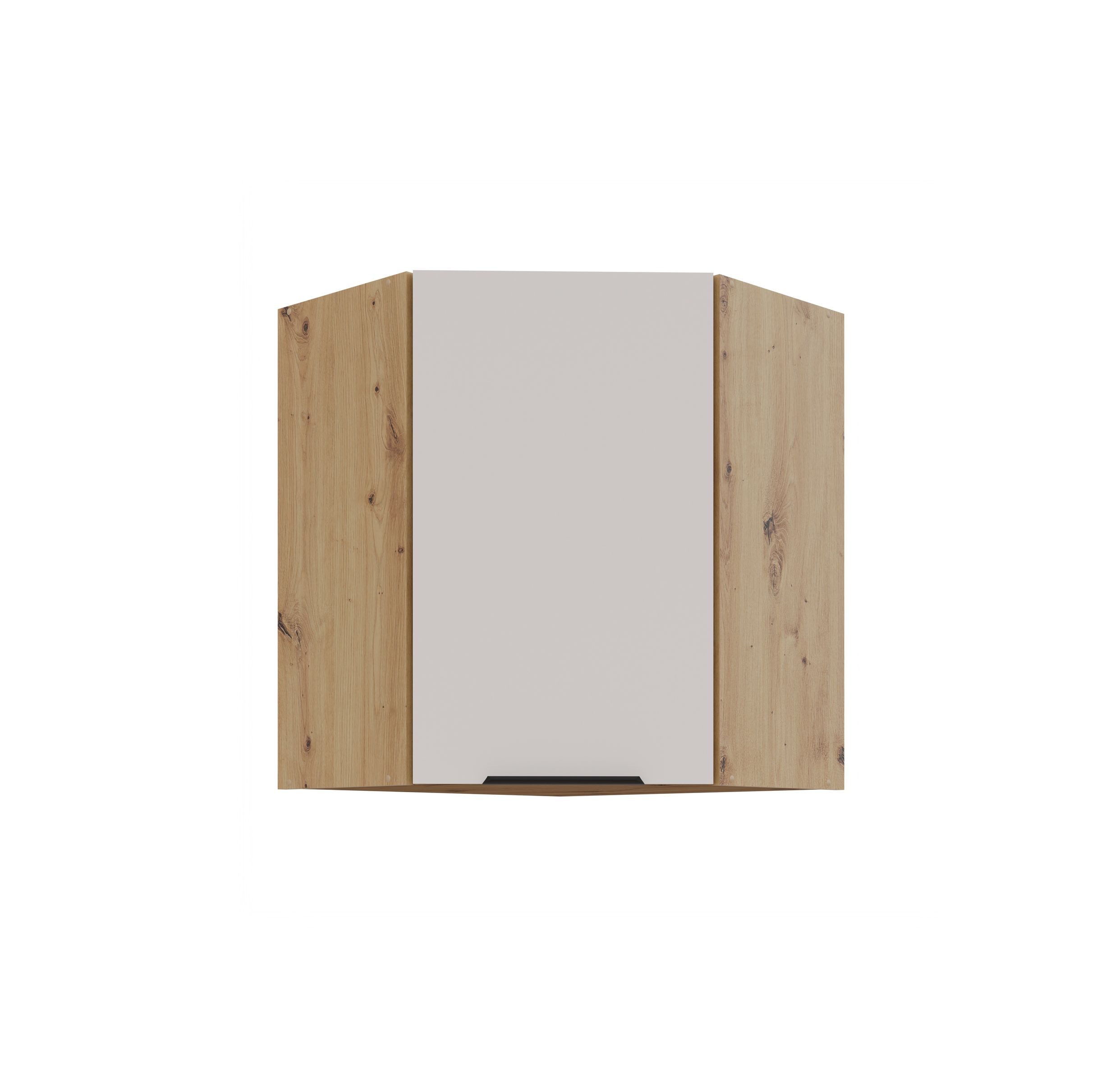 Küchen-Preisbombe Eckhängeschrank 60x60 cm Küche SOLANO Kaschmir Küchenzeile Küchenblock Einbauküche