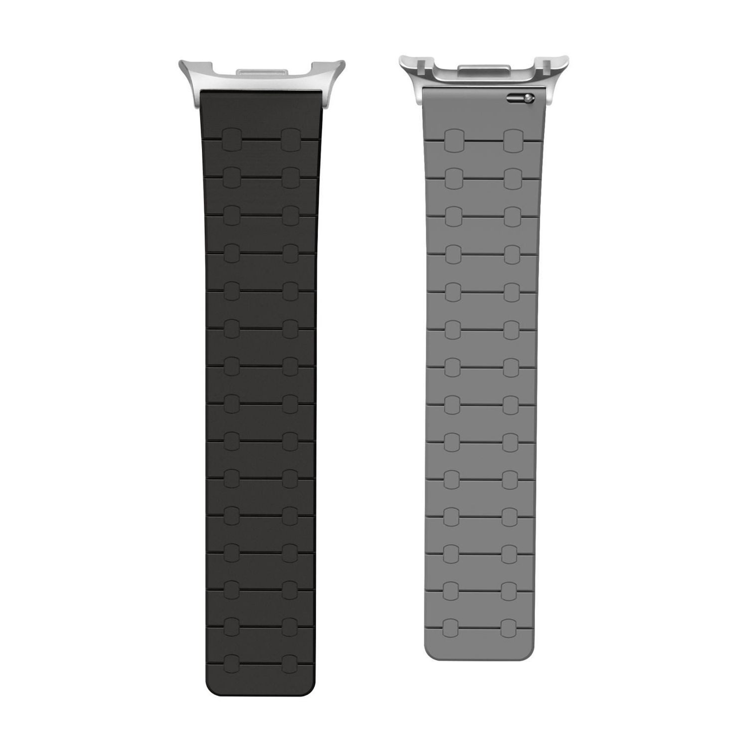 Wigento Smartwatch-Armband Magnetisch Silikon für Samsung Galaxy Watch 9 / 8 8 Classic Two Color, Flexibel, Hautfreundlich, Bequem, Leicht, Stilvoll – Bild 3 von 3