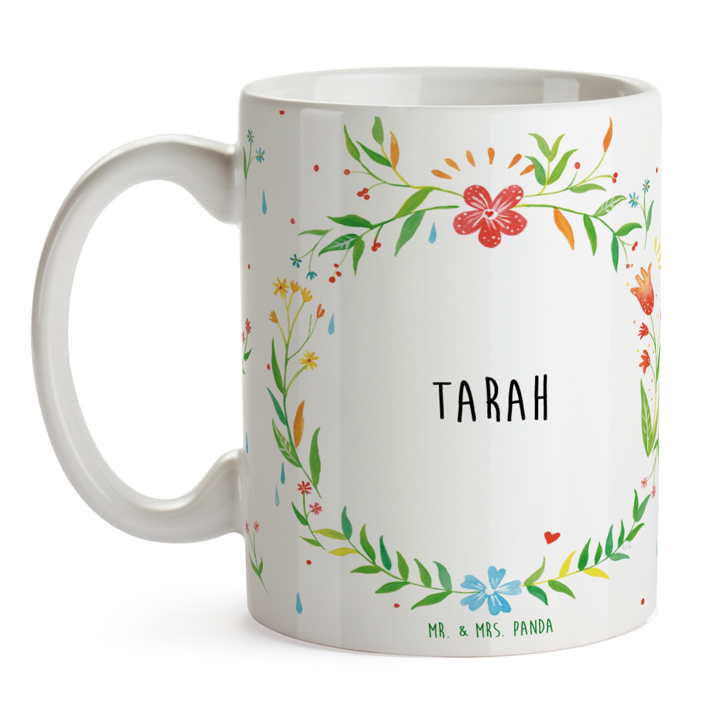 Mrs. Tarah Kaffeebecher, Tasse Tasse, Kaffeetasse, - & Keramik Mr. Panda B, Geschenk, Geschenk Tasse,