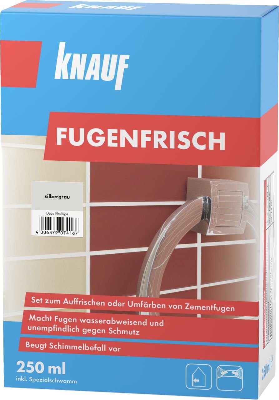 KNAUF Fugenmörtel Knauf Fugenfrisch silbergrau 250 ml