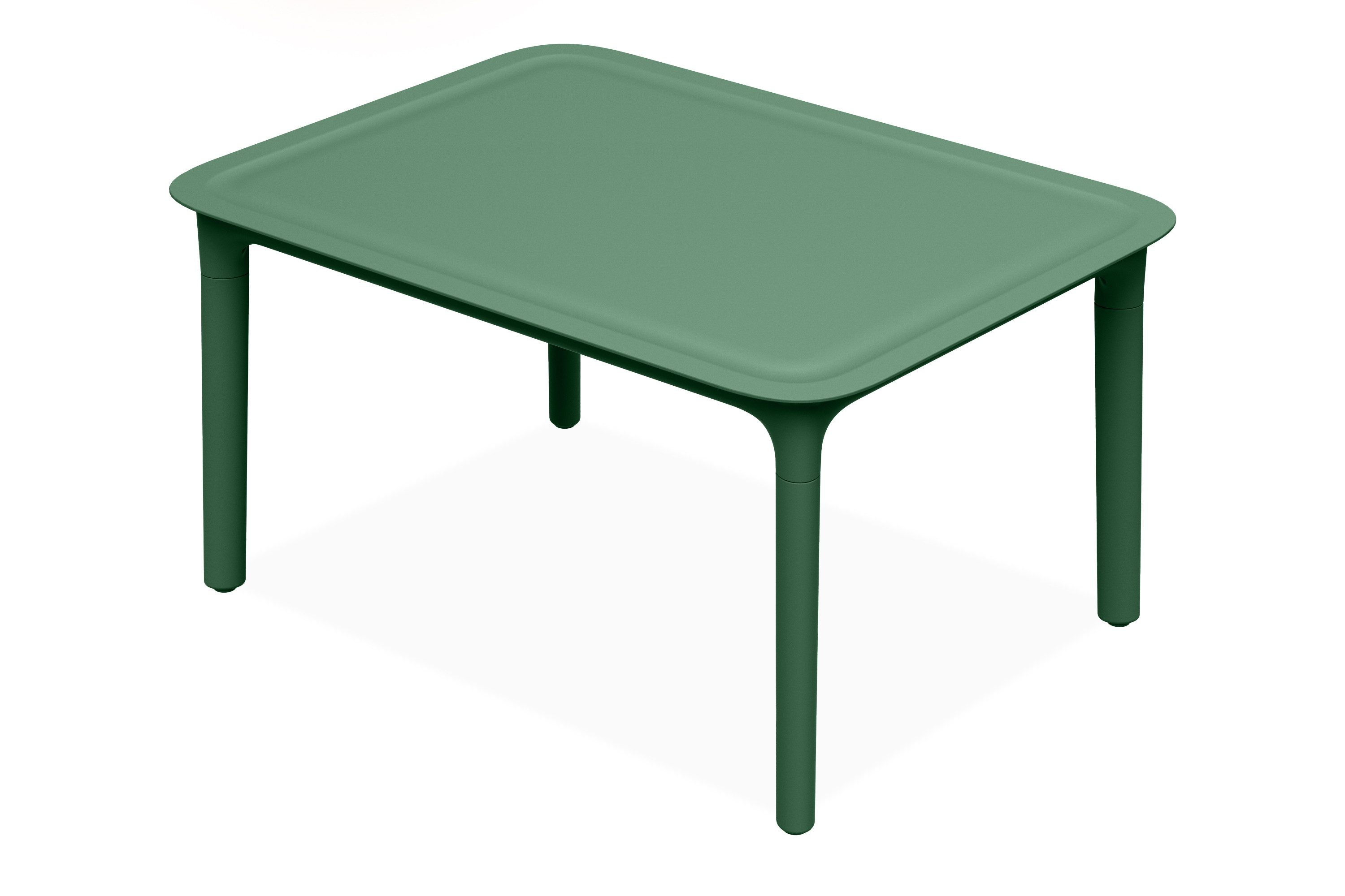KONSIMO® Gartentisch GALIO Rechteckig Balkontisch, 100% recycelbar, hergestellt in der EU, Outdoor-Möbel, Allwettertauglich, Kaffeetisch, modernes Design