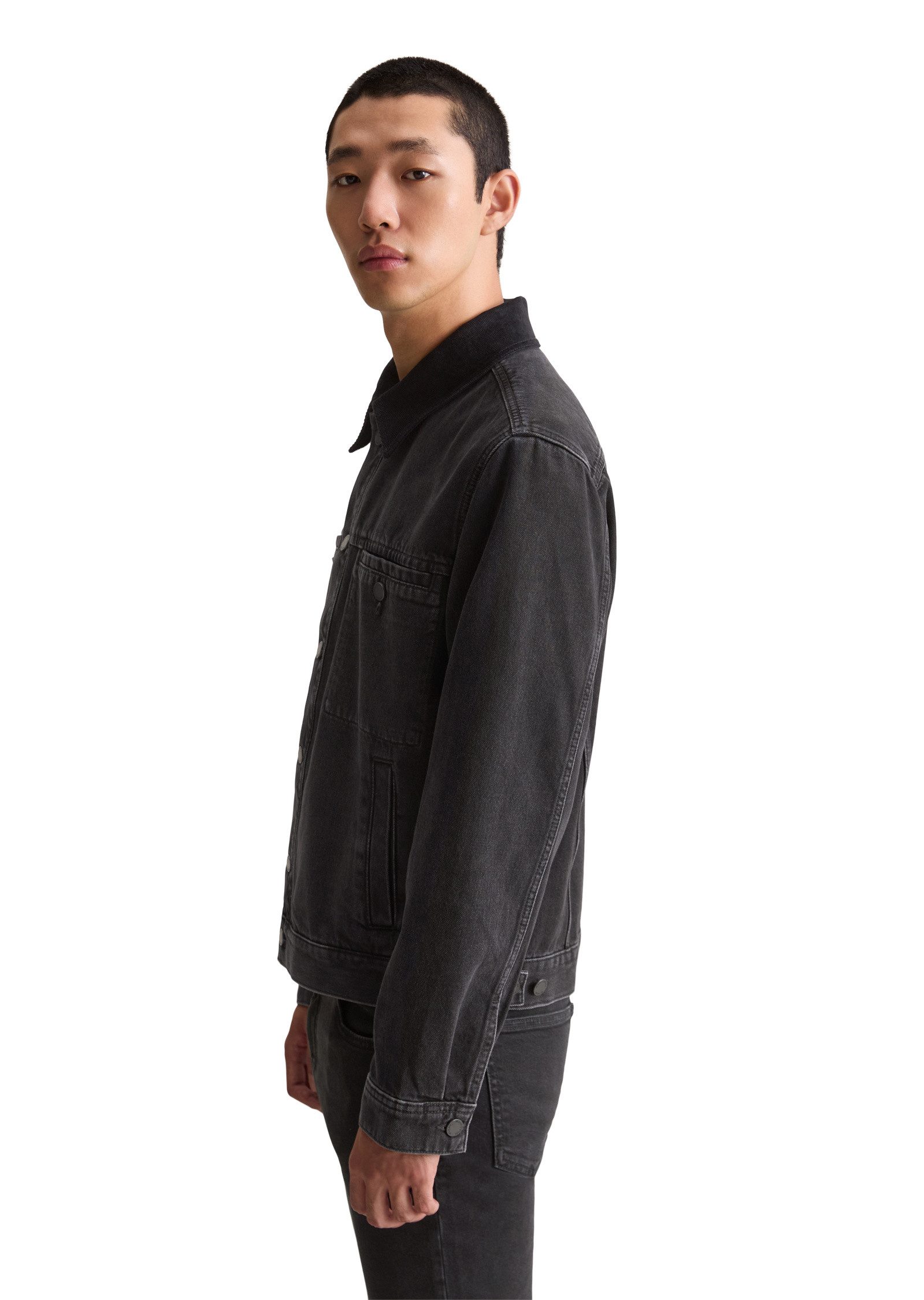 Marc O'Polo DENIM Jeansjacke mit Cordkragen günstig online kaufen