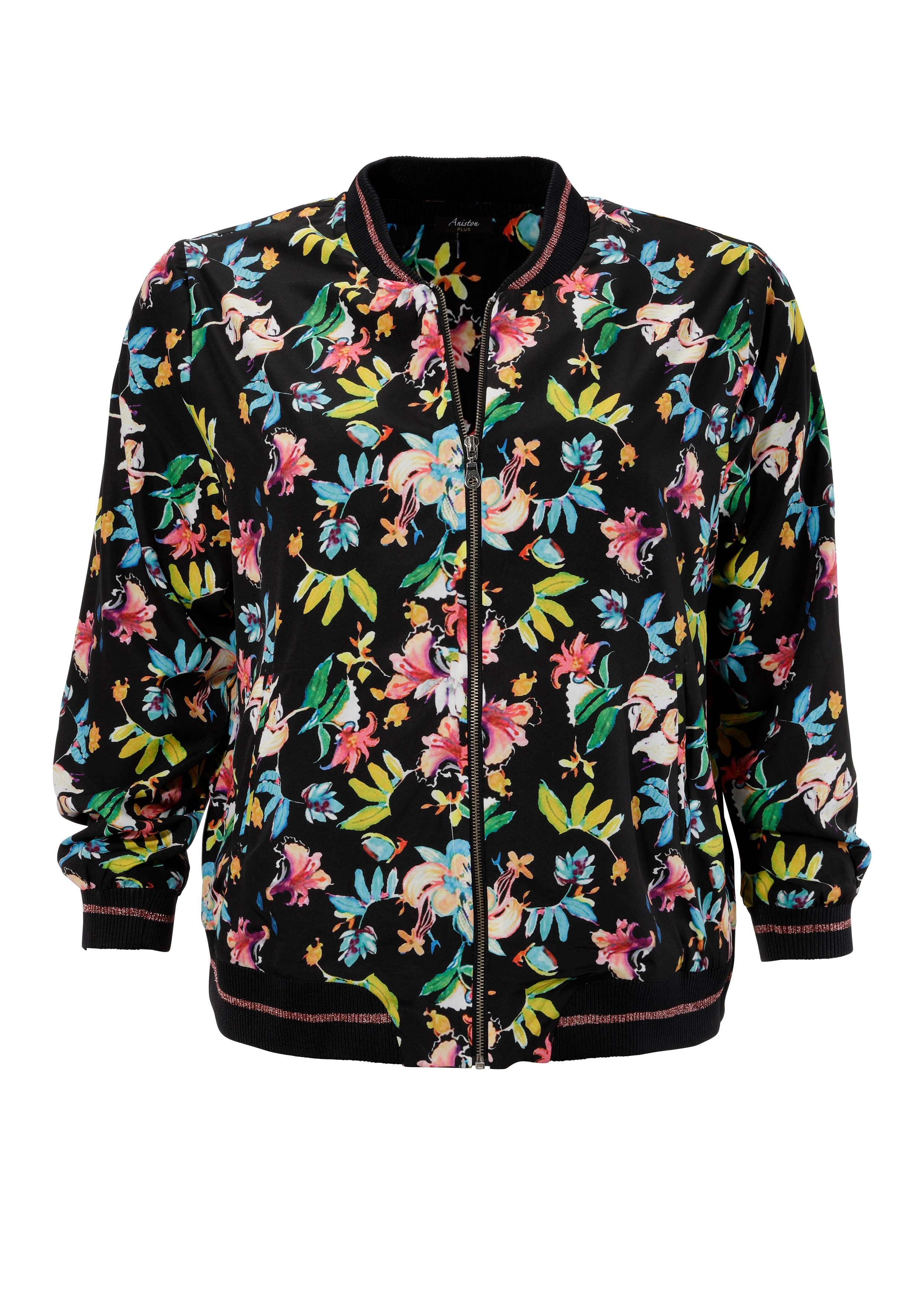 Aniston PLUS Blouson Mit Blumendruck