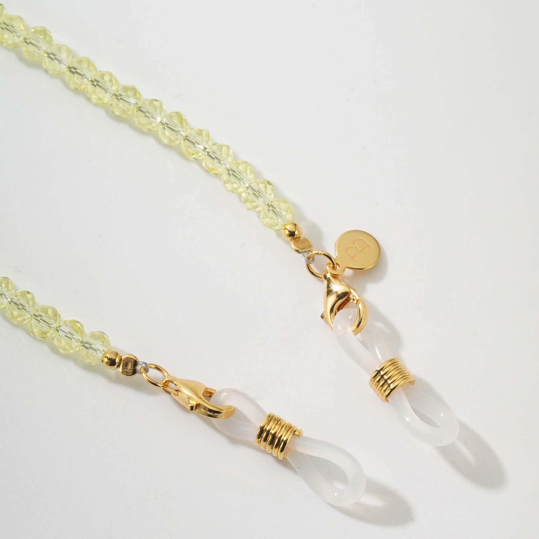 Perlenkette Brillenkette Limone