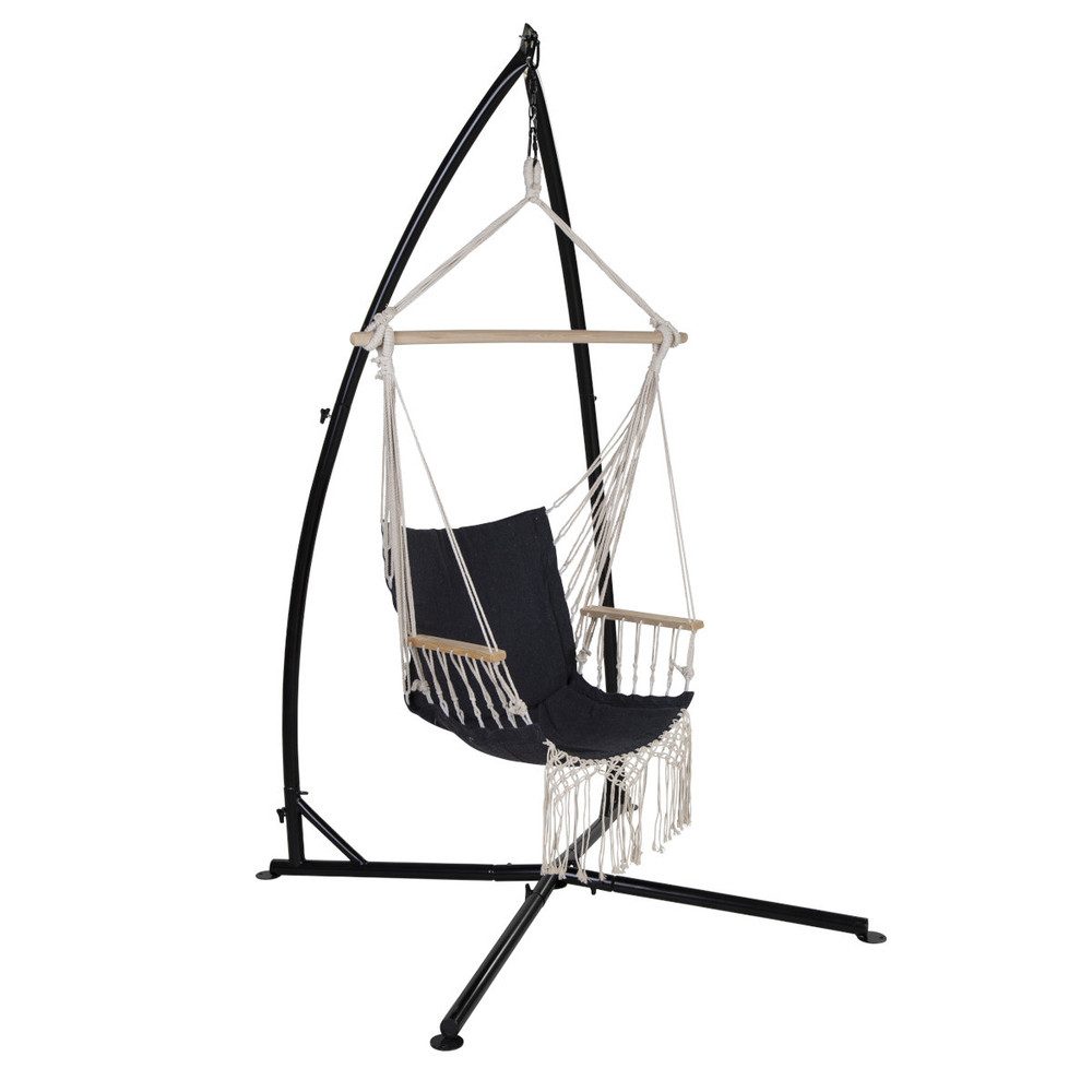 MICA Gartenlounge-Bank Gestell für Hängestuhl - ca. 109 x 109 x 205 cm