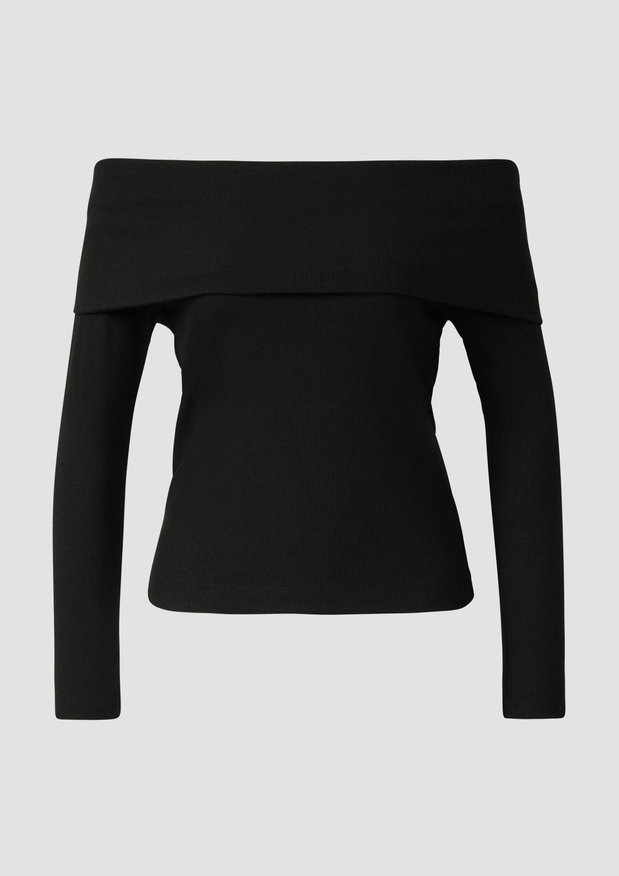 s.Oliver Langarmshirt T-Shirt Off-Shoulder-Longsleeve