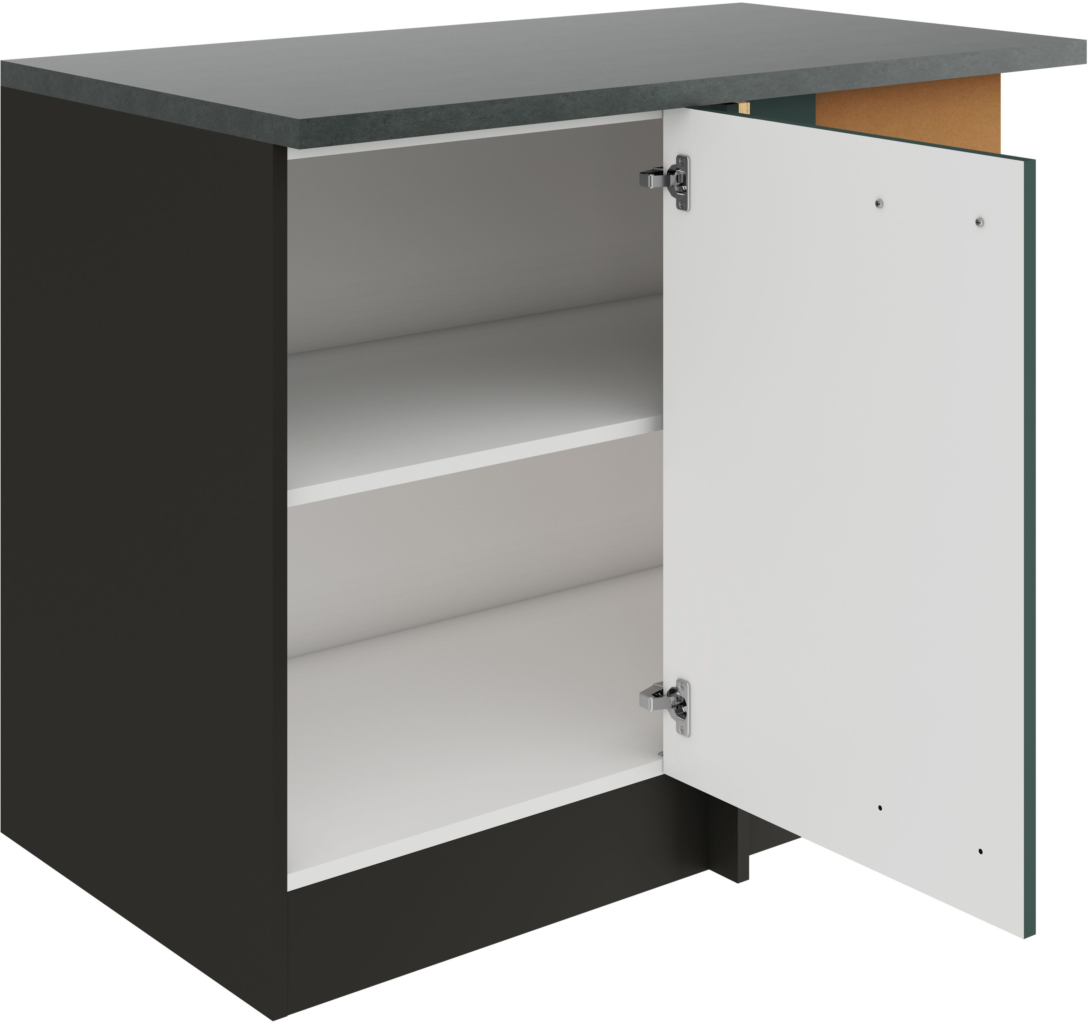 OPTIFIT Eckunterschrank Palma Breite 100 cm, Türanschlag wechselbar