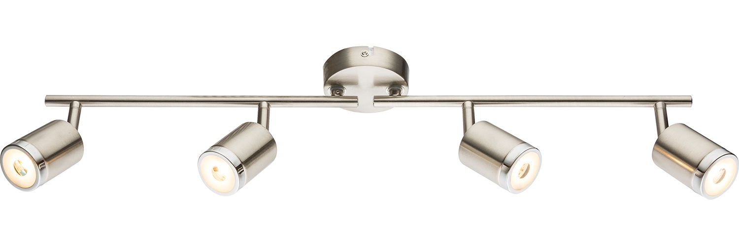 GLOBO LIGHTING LED Deckenstrahler COMORE, LED fest integriert, Warmweiß, Deckenspot/verchromt/Acryl satiniert/Flur/Wohnzimmer
