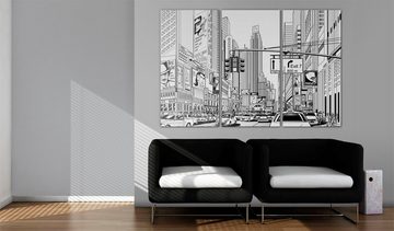 Artgeist Wandbild Comic style in Schwarz und Weiß