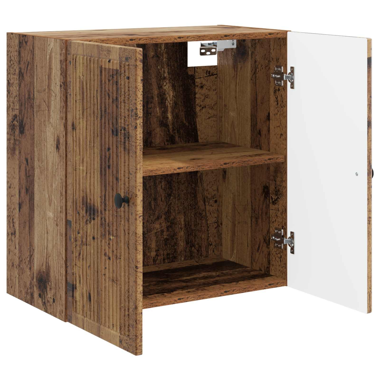 vidaXL Hängeschrank 59 x 31 x 60 cm Hängeschrank Wandschrank Altholz 59x31x60 cm Holzwerks