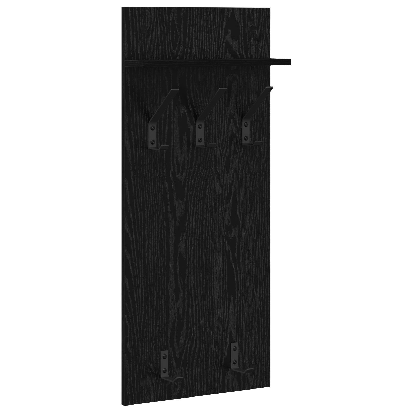 vidaXL Regal Wandmontierter Kleiderständer Schwarze Eiche günstig online kaufen