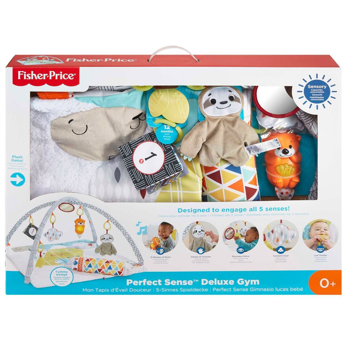 Mattel® Spielbogen Mattel HBB74 - Fisher-Price - 5 Sinne - Krabbeldecke, kuschlige Spield