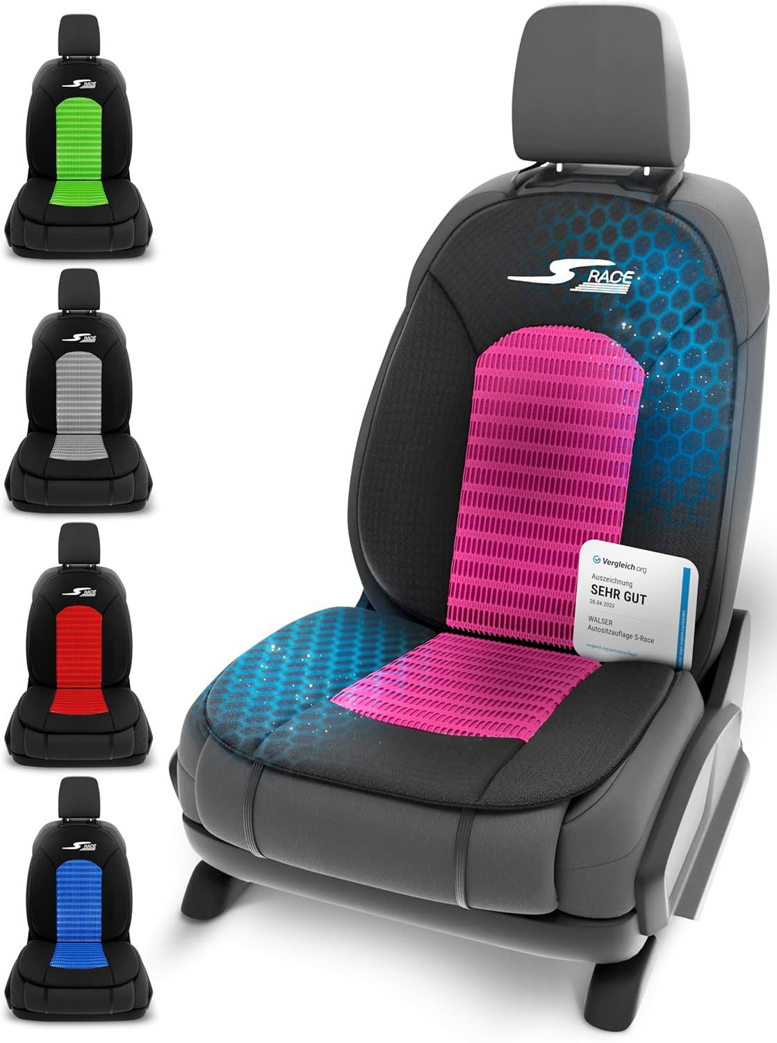 CarComfort Autositzauflage Sitzaufleger S-Race, 1 Stück, 1-tlg.