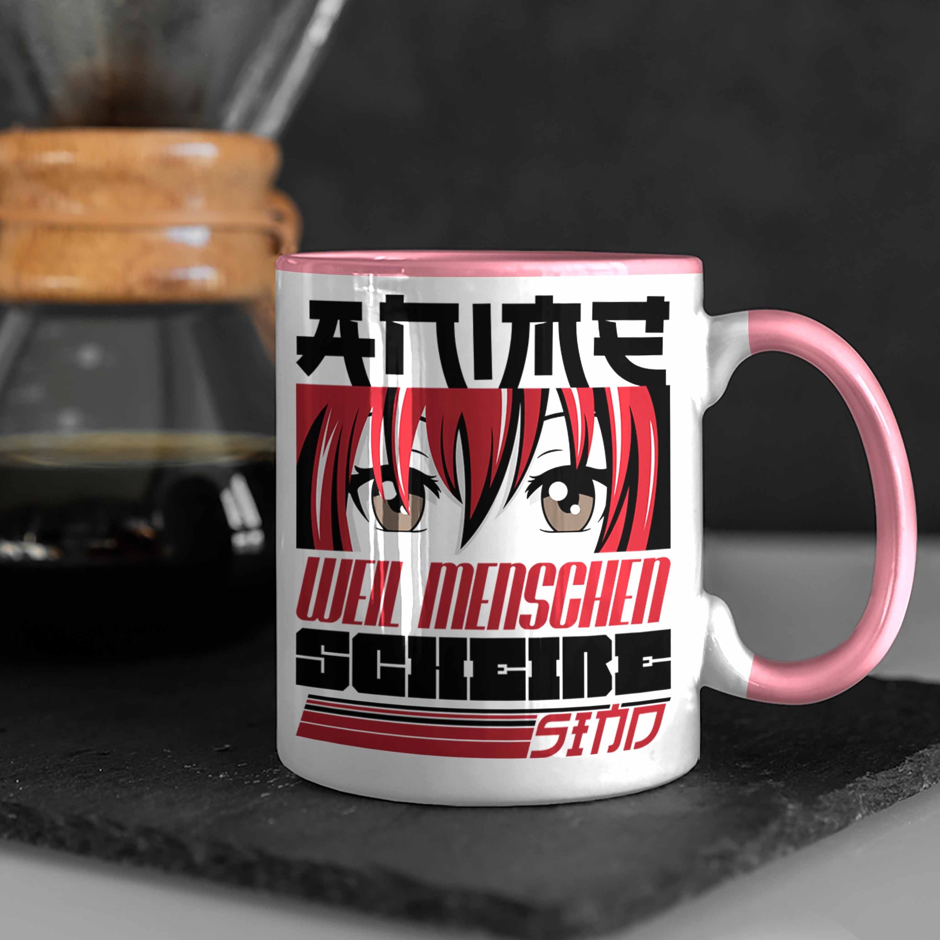 Weil Anime-Liebhaber Rosa Menschen Tasse Trendation Geschenkidee Geschenk Anime Tasse Anime