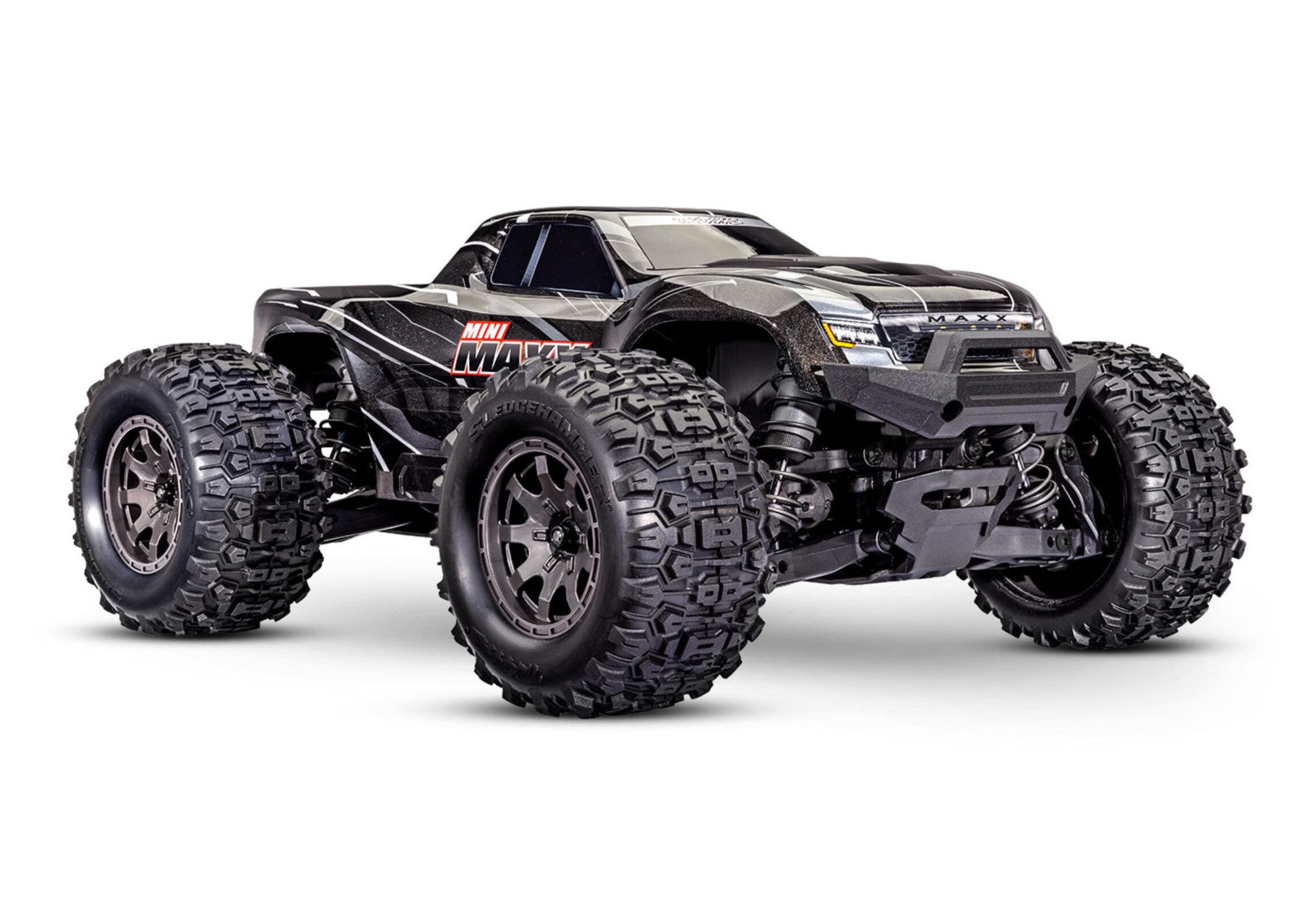 RC-Buggy Traxxas Mini Maxx BL 2S HD 4WD Monstertruck RTR, Akku, Lader Schwarz
