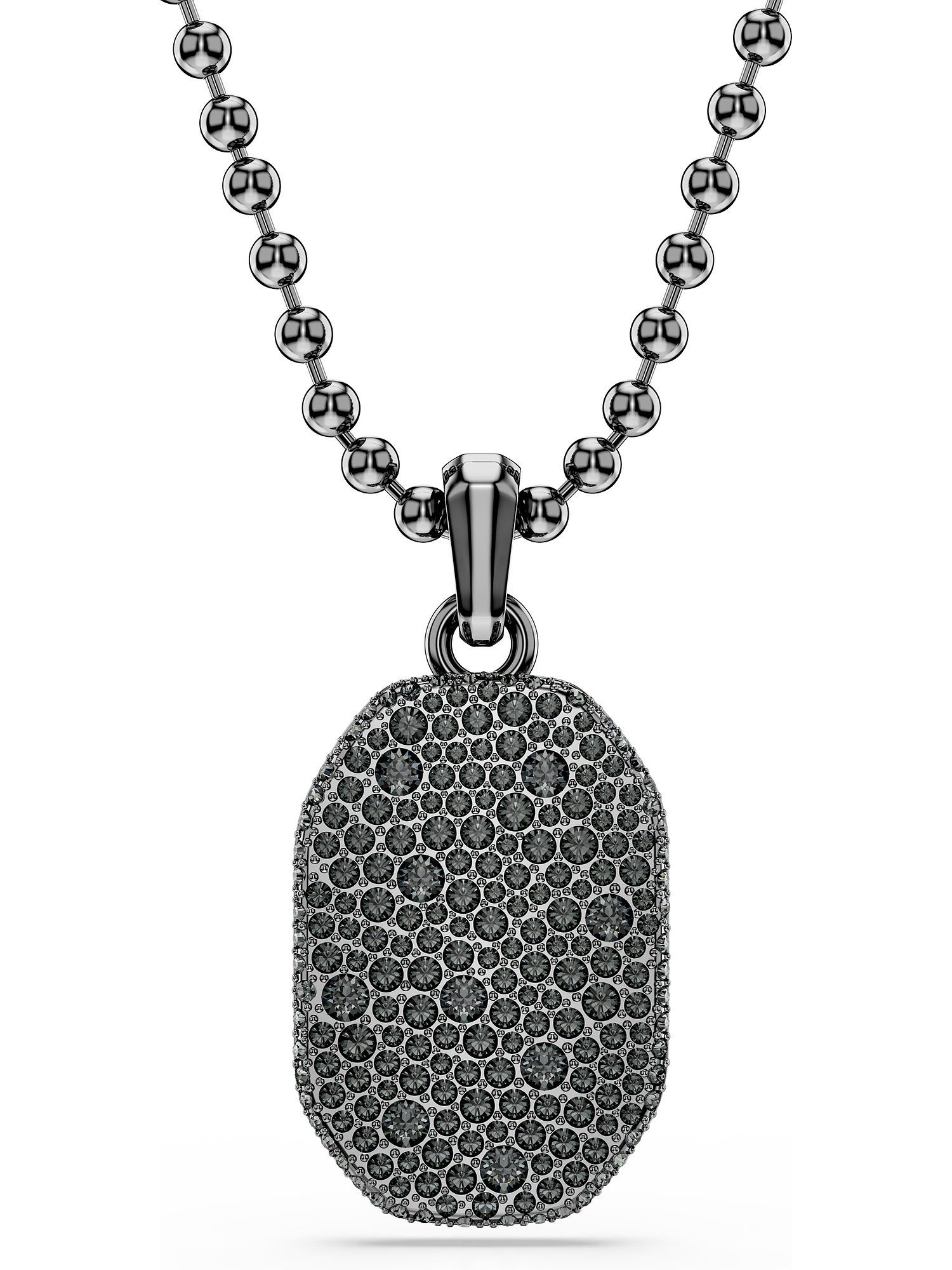 Collier Swarovski Herren-Kette Metall Swarovski-Kristall